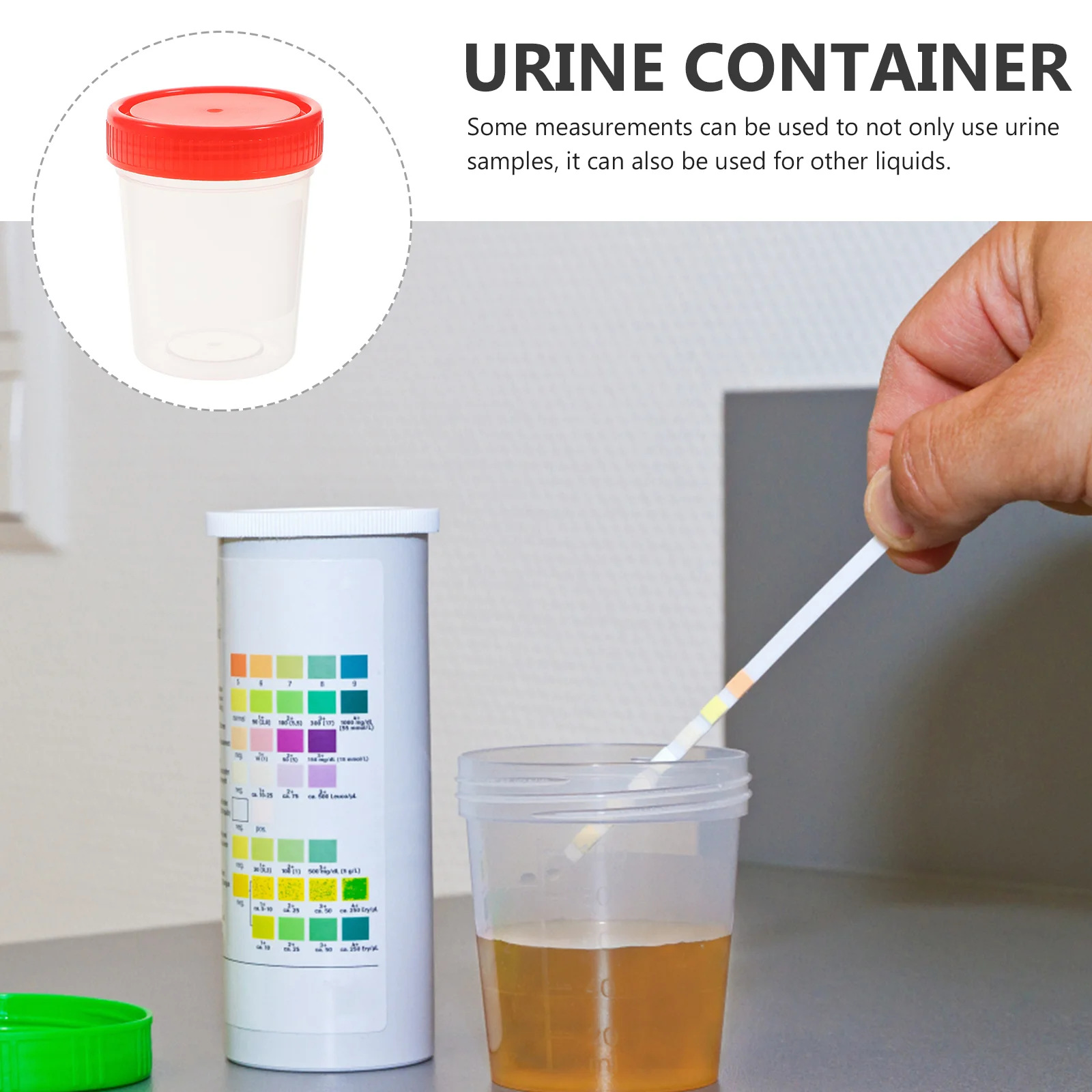 10 Pcs Stool Sample Container Screw Urine Cup Shot Measuring Liquid Cream Fecal