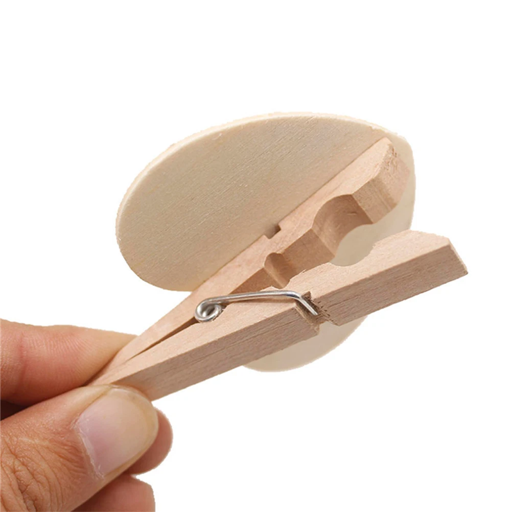 

30 Pcs Blackboard Clips Wooden Photo Pegs Small Clothespins for Craft Projects Office Supplies Reusable DIY Decor Accessories