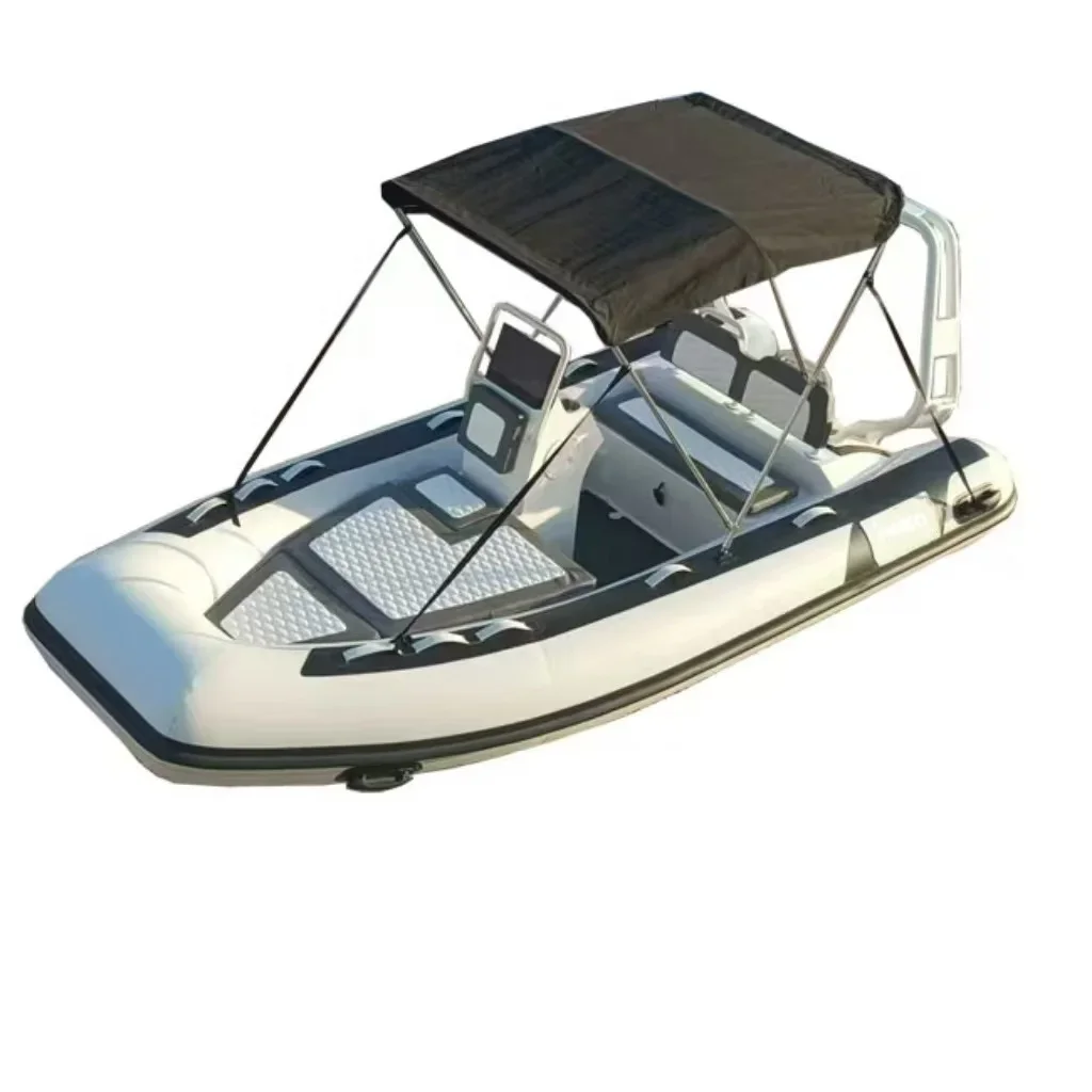 High Speed Sport CE Certified 13ft 390 Hypalon ORCA Aluminum Rigid Inflatable RIB Boat