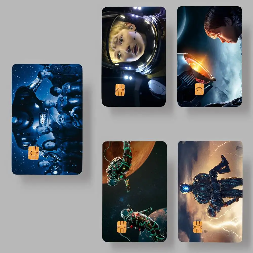 ملصقات بطاقات NF لفيلم L-losts S-spaces غطاء جلدي مقاوم للماء لخصم الائتمان وبطاقة حافلة البنك الأمامية #5