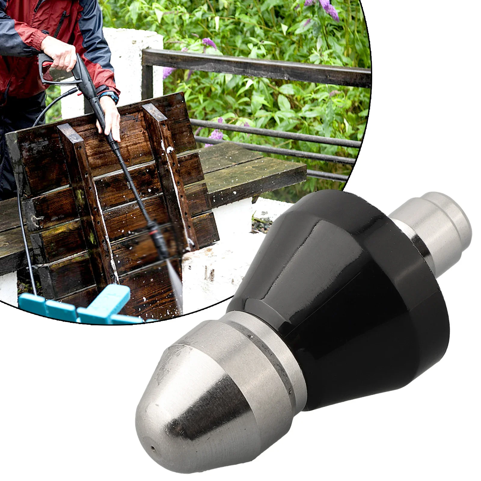 

Silver Steel Excellent Cleaning Effect Drain Nozzle High Pressure Light Brightness Manual Measurement Deviation