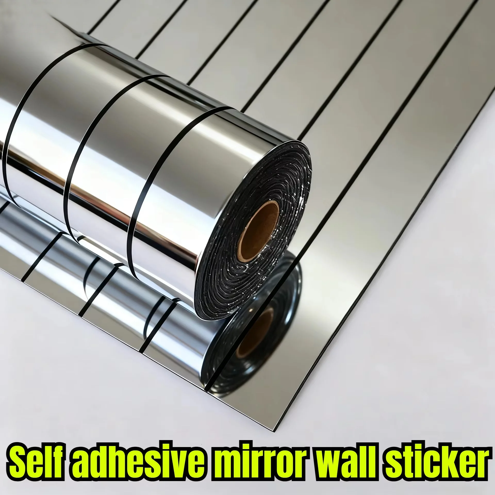 Self Adhesive PVC Material Wallpaper Mirror Reflect Texture Vinyl Durable Material Decorative Wall Covering