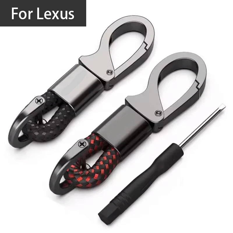 Car Accessories Zinc Alloy Braided Rope Keychain Car Styling Key Ring For Lexus IS250 RX350 ES350 Ct200h NX300h GS300 GX470 LX57