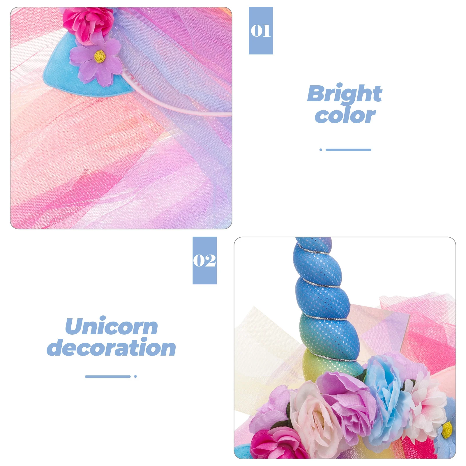 

1Pcs Unicorn Hair Hoop Cute Design Sweet Elegant Fashionable Non Slip Ideal Gift for Girls Birthday Parties Christmas Halloween