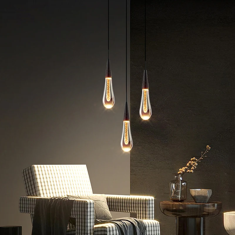 

LED Modern luxury Crystal Dining Room Pendant Light Hanging Living Room Ceiling Light Bedroom Headboard Decoration Chandelier