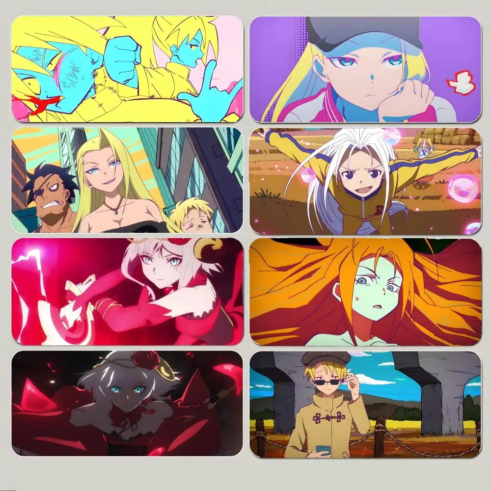 Cool Powerful Anime I-Idaten Deities Mouse Pad Large Gaming Mousepad with Thick Stitched Edge Non-Slip Desk Mat