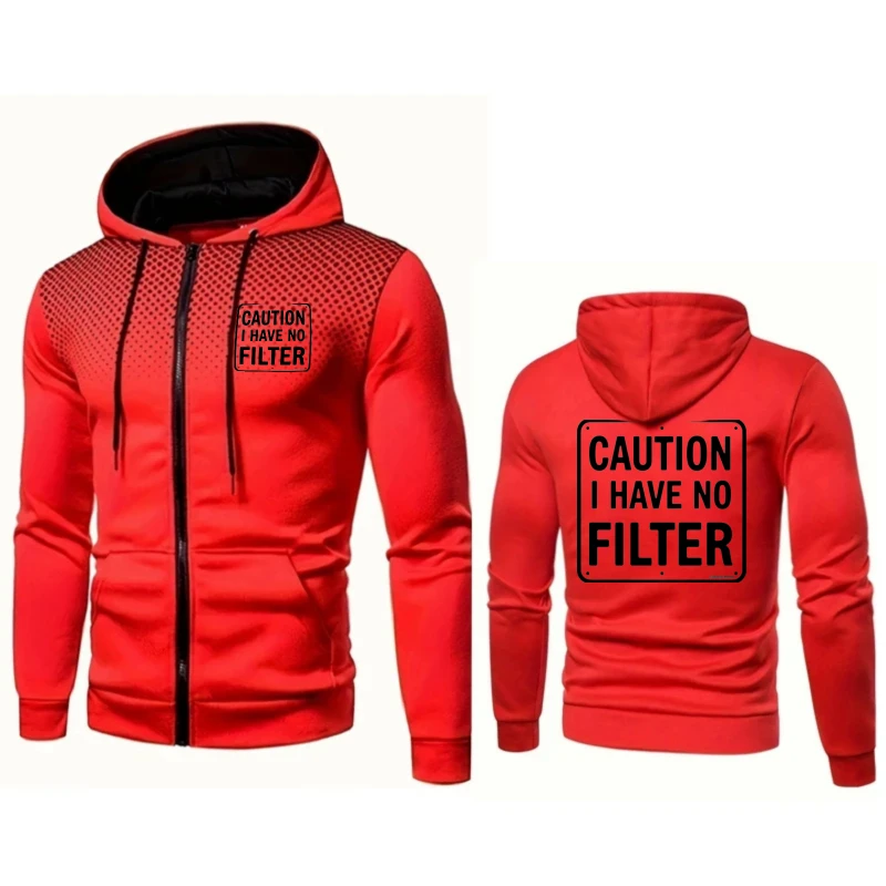 

Мужская куртка с капюшоном, синяя, осторожно, у меня нет фильтра, с принтом текста, повседневная уличная толстовка для повседневной носки и улицы