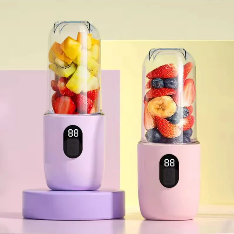 USB Rechargeable Portable Blender Cordless Mini Juicer Mixer for Smoothies Protein Shakes Travel Sports Bottle Juicer Cup