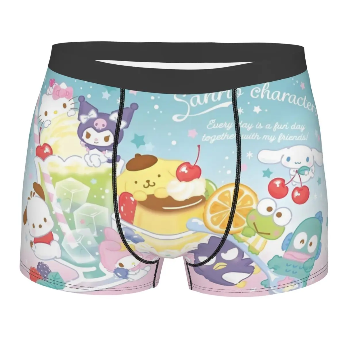 

Пользовательские Pochacco милое нижнее белье с героями мультфильмов, мужские шорты-боксеры с принтом Kawaii, аниме, трусы, дышащие трусы