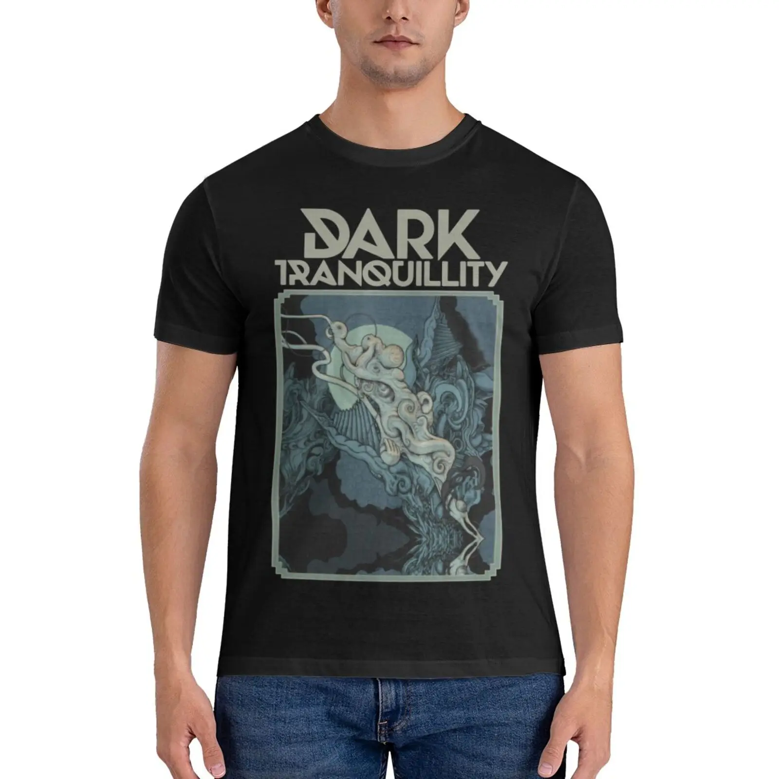 DARK TRANQUILLITY 반팔 티셔츠, 코튼 블랙 유니섹스 사이즈 S ~ 5XL MD1129