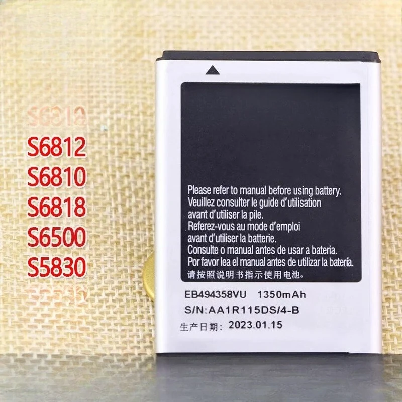 

For samsung s6812 mobile phone battery gt-s6810 battery s6818 genuine s6500 original battery s5830