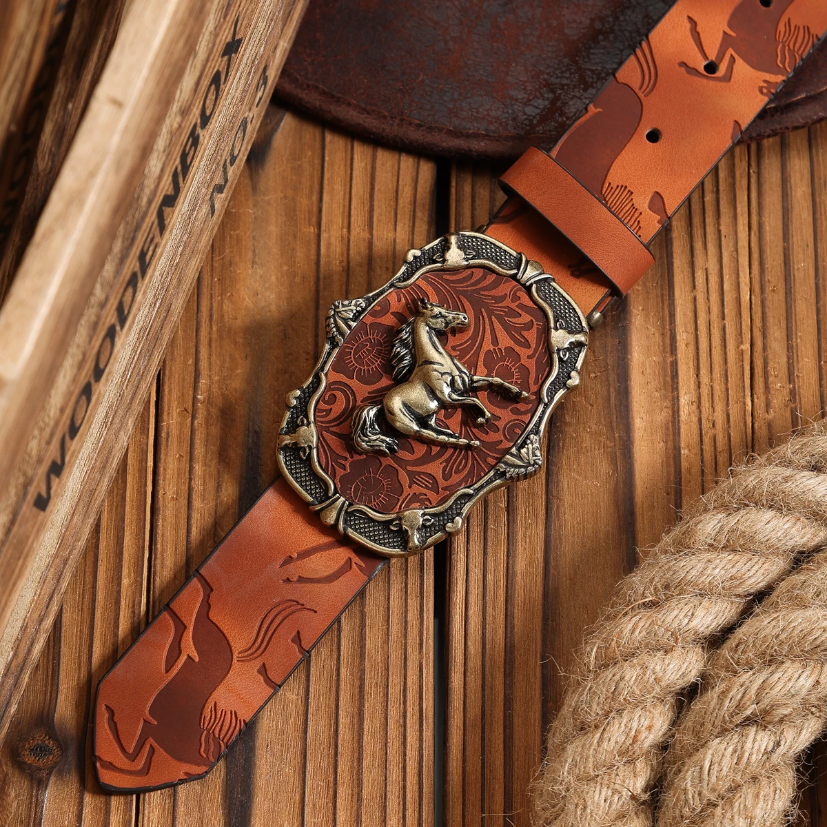 Ein PU-Gürtel für Damen und Herren, der den Stil von Western-Denim und Retro vereint, ist perfekt für alltägliche Freizeitausflüge. – Detail 6