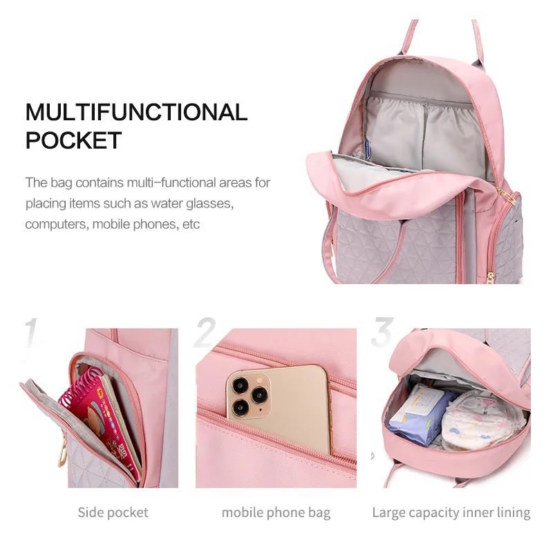 Multifunctional Mommy Diaper Bags Mother Large Capacity Travel Nappy Backpacks multi-functional Convenient Baby Nursing Bags