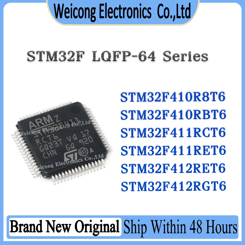 STM32F410R8T6 STM32F410RBT6 STM32F411RCT6 STM32F411RET6 STM32F412RET6 STM32F412RGT6 STM32F STM32 STM IC MCU Chip LQFP-64