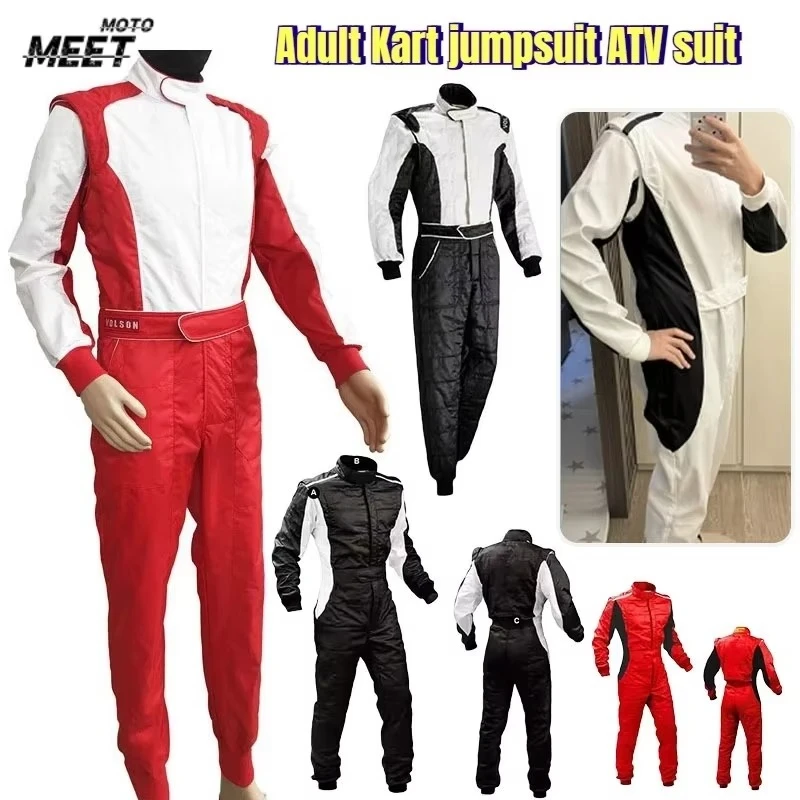 Adult Karting Jumpsuit ATV Suit Off-road Racing Motorcycle Track Waterproof Karting Suit Logo Wear Resistant Motorcycle Jacket