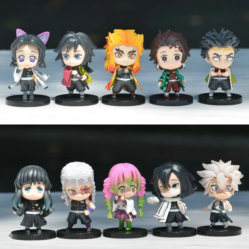 

Brand New Demon Slayer Q Version Tanjiro Butterfly Ninja Ganroji Temple Blurred Flame Pillar Figure Ornaments Ready in Stock