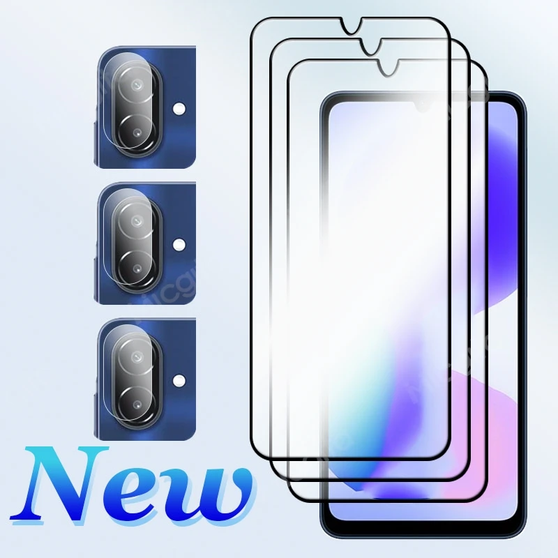 For Galaxy A08 M08 F08 Glass Protector Ultra-thin 9H Anti-Scratch Front Film Camera Film For Samsung A08
