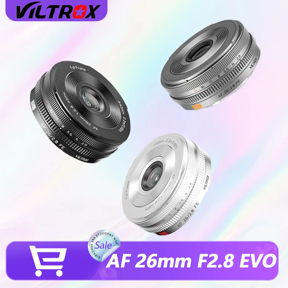 Viltrox AF 26mm F2.8 EVO Full Frame Pancake Lens for Street Travel Photography with Sony A7 IV A7C II A6700 Nikon Z Mount
