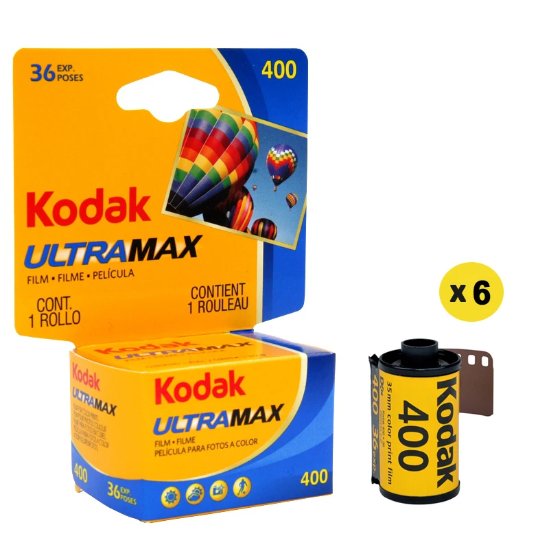 Kodak-Ultramax 400 Kleurenprint Film, 36 Belichting Per Rol, Geschikt Voor M35, M38, H35 Camera (Vervaldatum: 01/2025)