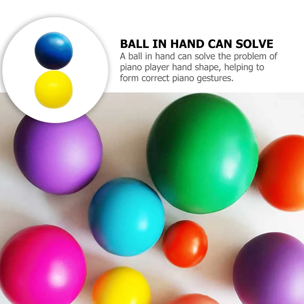 2Pcs Finger Training Balls Piano Finger Trainer Hand Corrector Sponge for Strength and Gesture Improvement Piano Hand Trainers