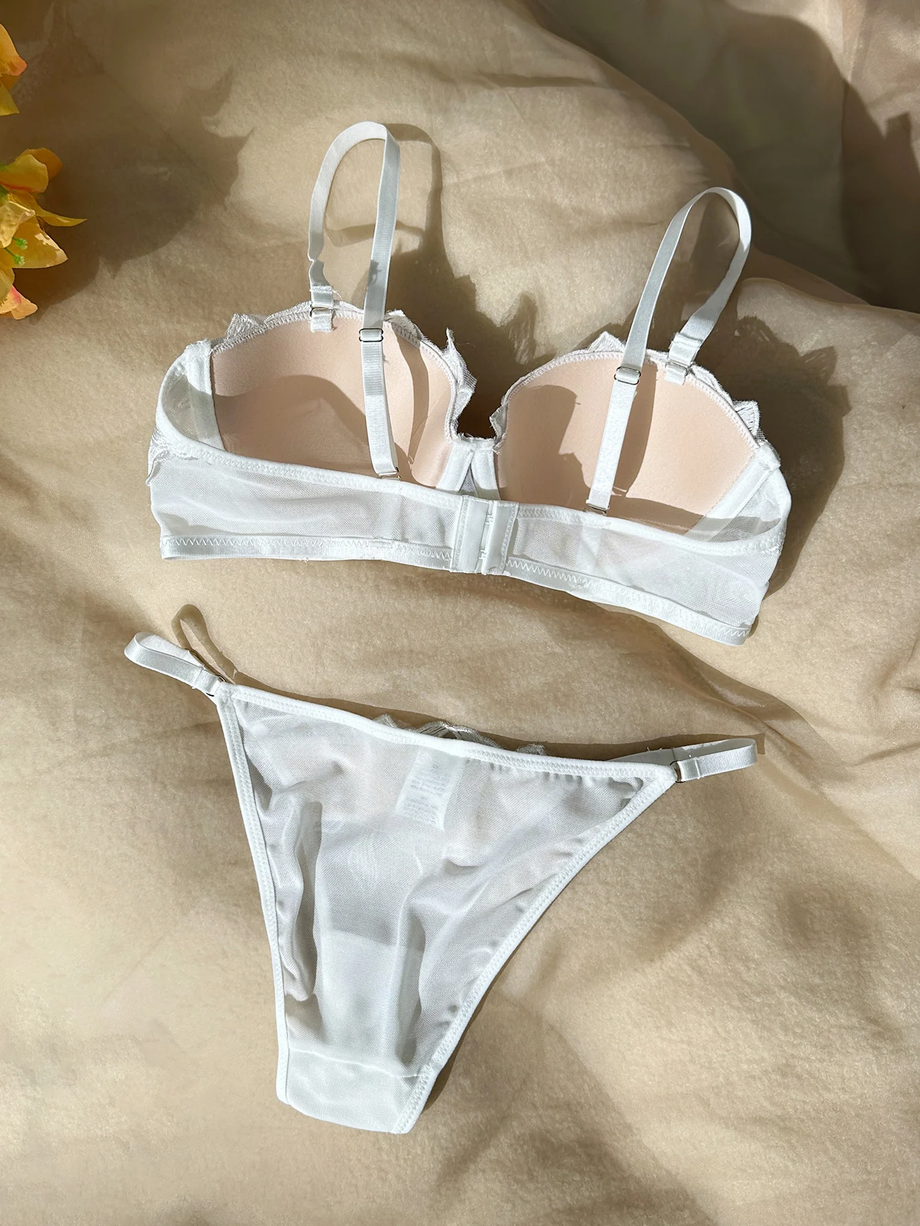 2024 New Women\'s Underwear & Lingerie briefs set,strapless bra &Tanga brazilian panties , for bridal wedding style