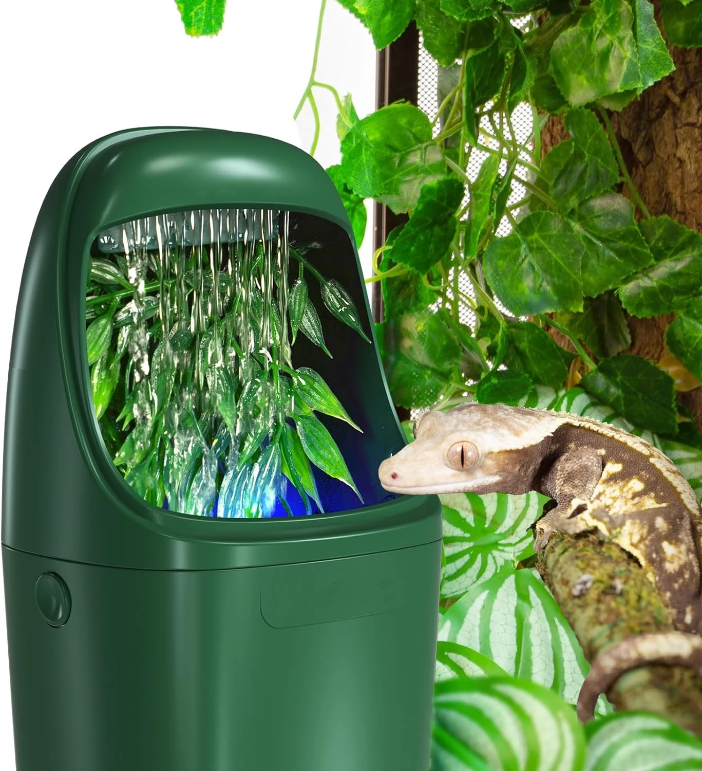 Reptile Water Dispenser Automatic Chameleon Drinking Fountain with Indicator Light  Chameleon, Lizard, Gecko Amphibians