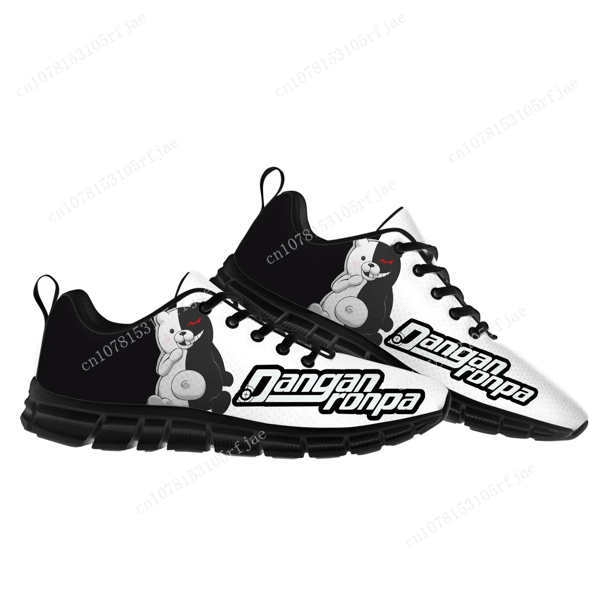 Cartoon Game Danganronpa Monokuma Sports Shoes Men Women Teenager Kids Children Sneakers High Quality Sneaker Custom Built Shoes