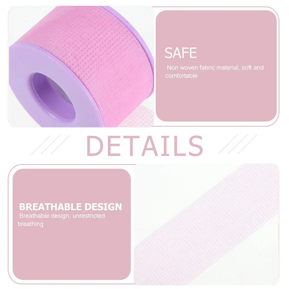 

2 Rolls Eyelash Extension Tape Non-Woven Fabric Lash Adhesive Patches For Eyelash Grafting Tools Makeup Artists Salons Home Use
