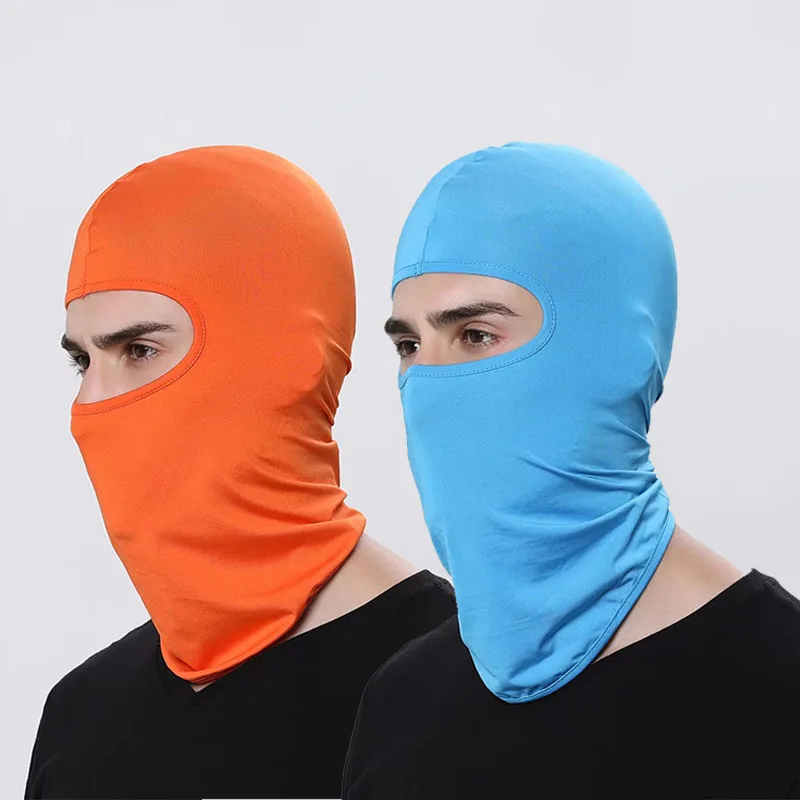 1/2pcs Lycra Balaclava Hood Motorcycle Bandana Cycling Ski Face Hat Tactical Hood Helmet for Outdoor Sport