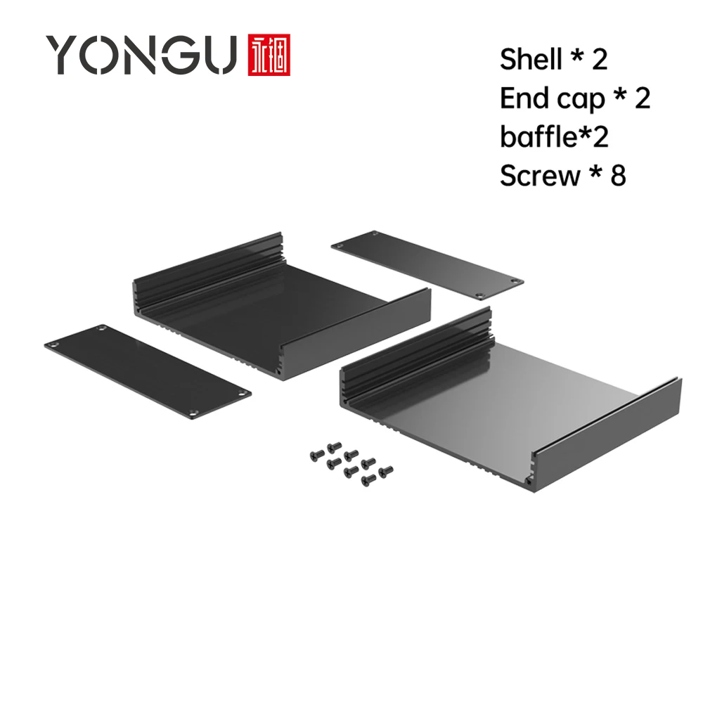 Outdoor Metal Controller Housing Card Slot Split Type Aluminium Project box Electronic Instrument Custom Enclosure H34 168*54MM