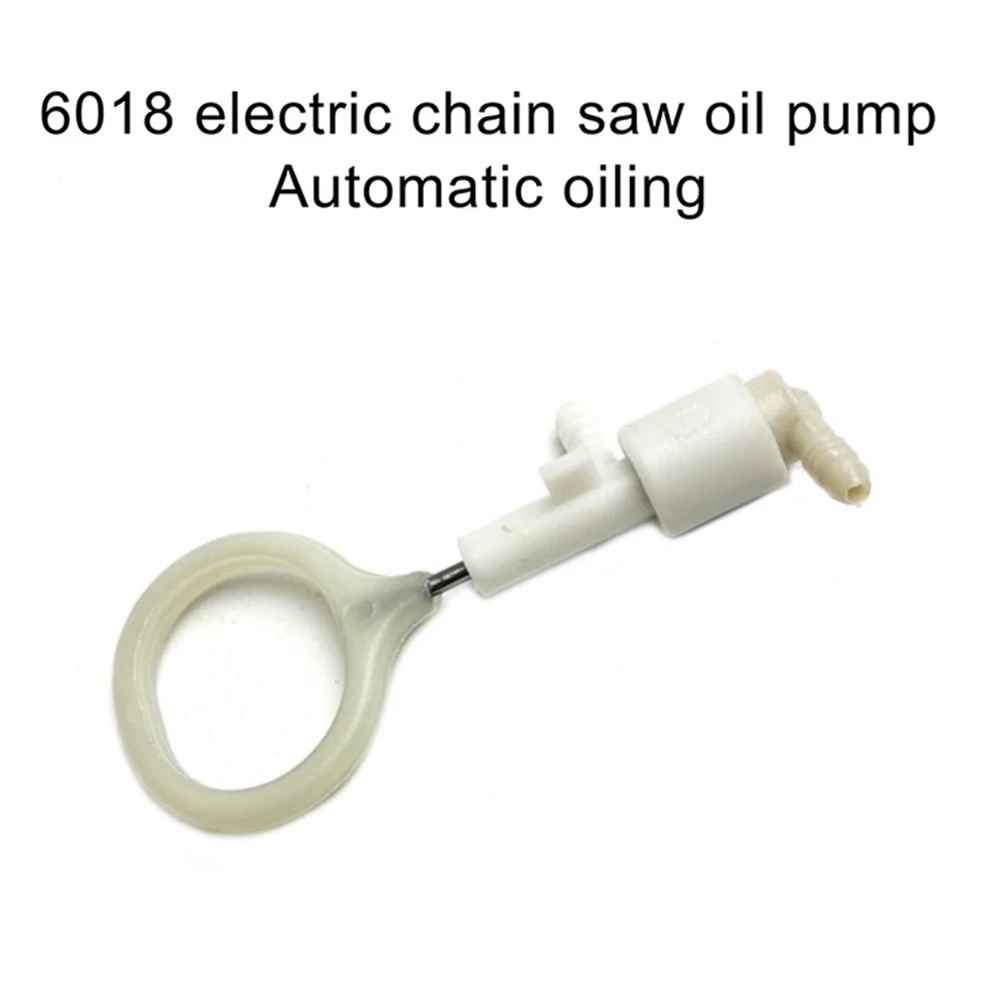 

6018 Oil Pump Electric Chain Saw Accessories Plastic Silicone White Power Tools Replacement Parts Wear resistant