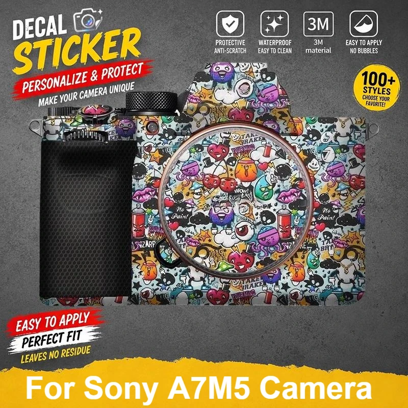 PrizMo Skin For Sony A7M5 Camera Sticker Alpha A7V Decal Skin for Sony ILCE-7M5 Camera Premium Decal Protector Coat 7V Skin