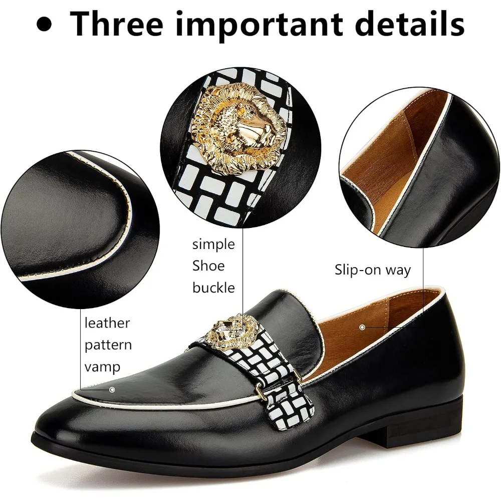

Fashion Men's Casual Shoes Pu Leather Mens Slip-on Light Comfortable Driving Loafers Moccasins Men Party Wedding Flat