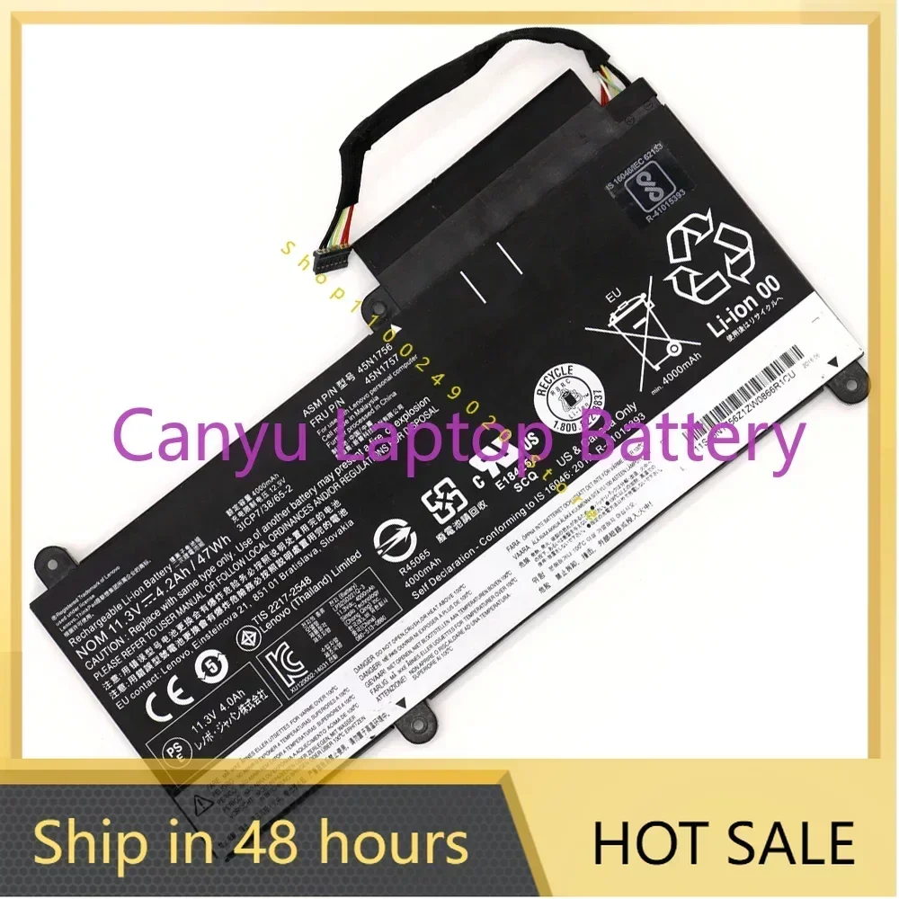 2024 45N1756 45N1757 45N1752 45N1753 45N1754 45N1755  For Lenovo ThinkPad E450 E450C E460 E460C E455 Laptop battery