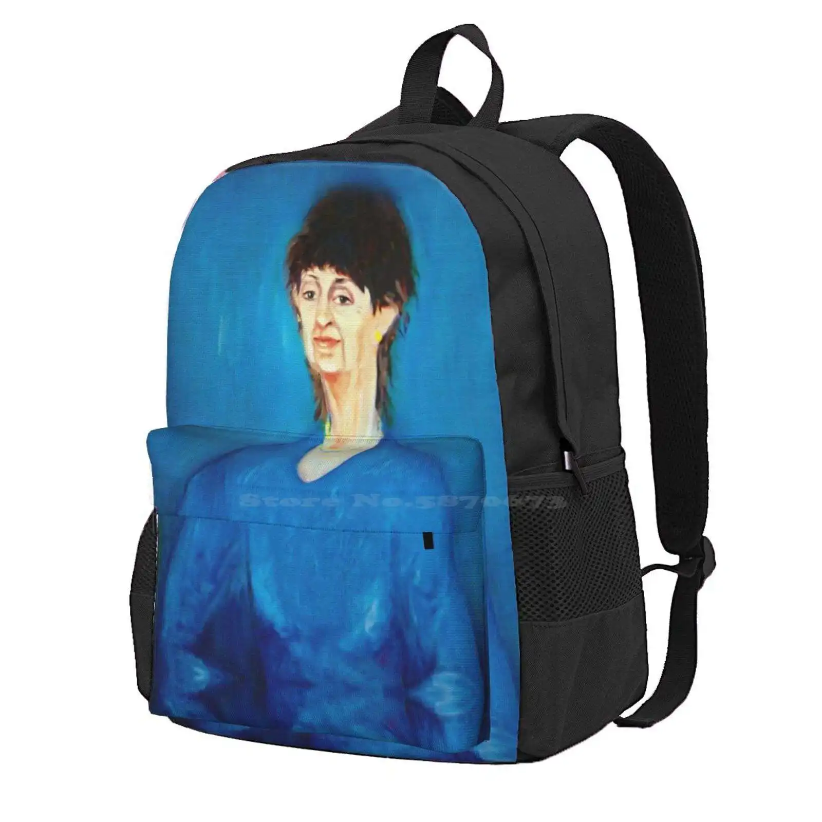 Mrs Mangel Portrait - Neighbours Hot Sale Schoolbag Backpack Fashion Bags Mrs Mangel Immortalised In Oil By Helen Daniels