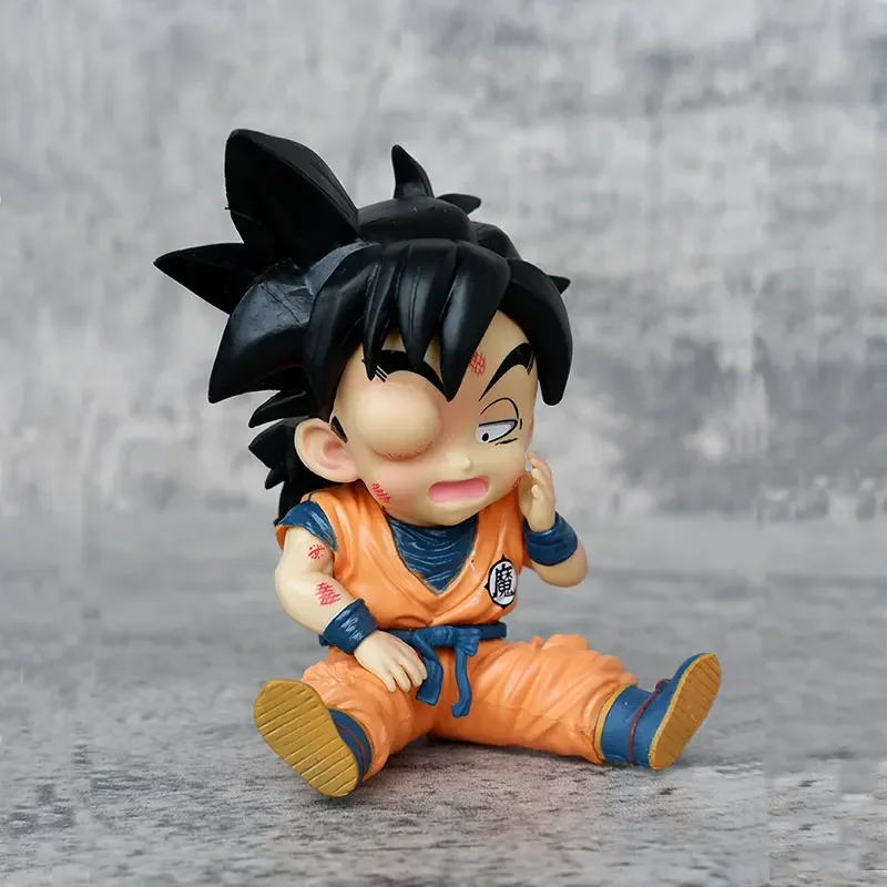 11CM Dragon Ball Z Serie Animatie PVC Model Hand Q Versie Zittend Gezwollen Oog Eenogige Kleine Gohan standbeeld Model Speelgoed Geschenken