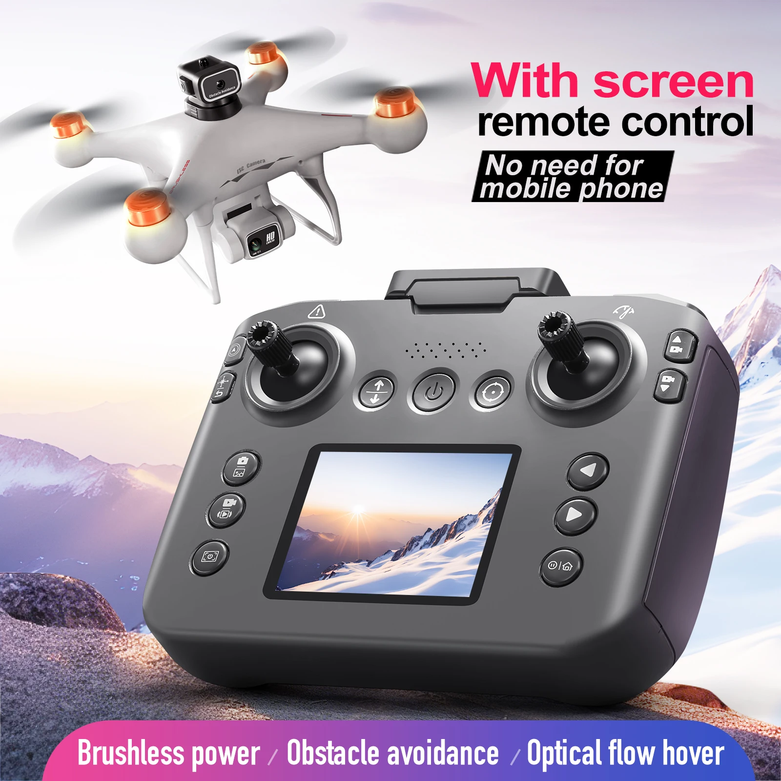 S116 MAX Mini Drone 4K Professional HD Camera 2.4G WIFI FPV Brushless Motor Optical Flow Folding Quadcopter Aerial Photograph