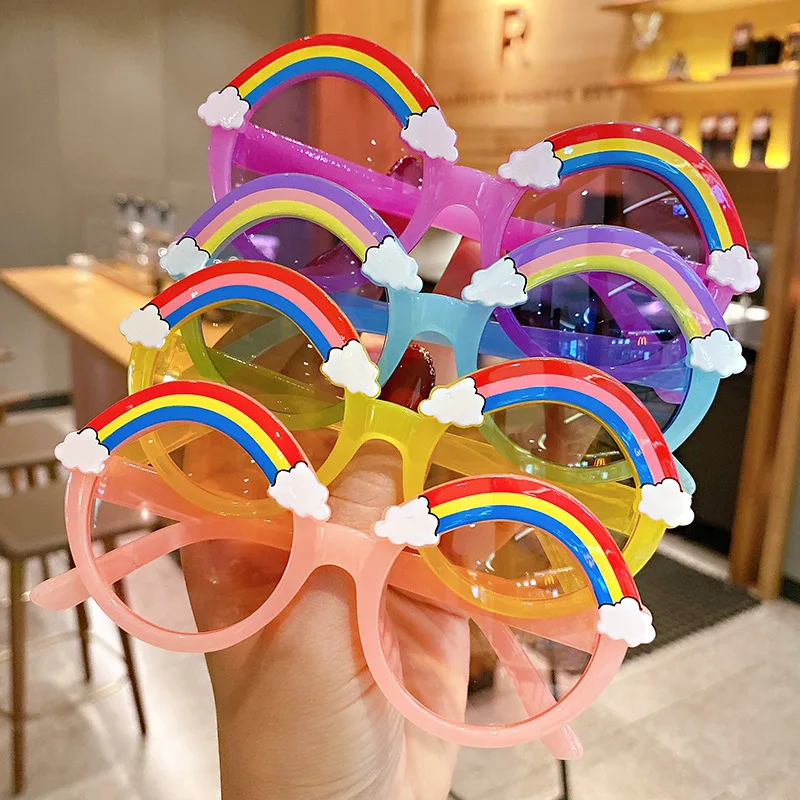 New Children's Small Frame Circle Sunglasses Girl Brand Designer Fashion Sun Glasses Cute Baby Outdoor Sunshade Eyewear UV400