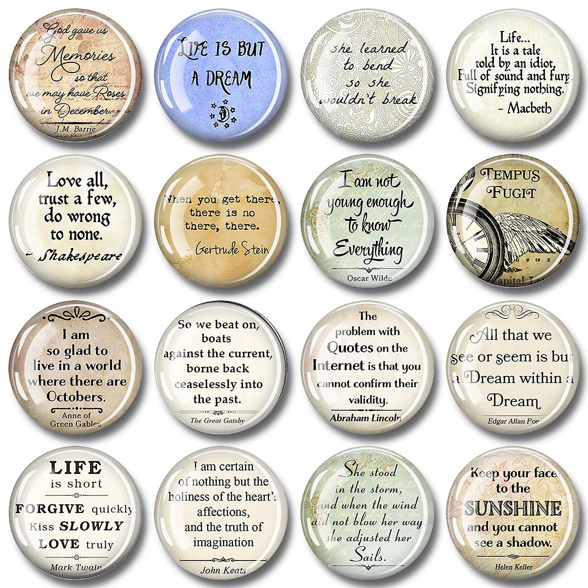 1PC Fridge Magnet Life Is But A Dream Inspirational Quote Decorative Home Accessory Gift For Kitchen Wall Decoration