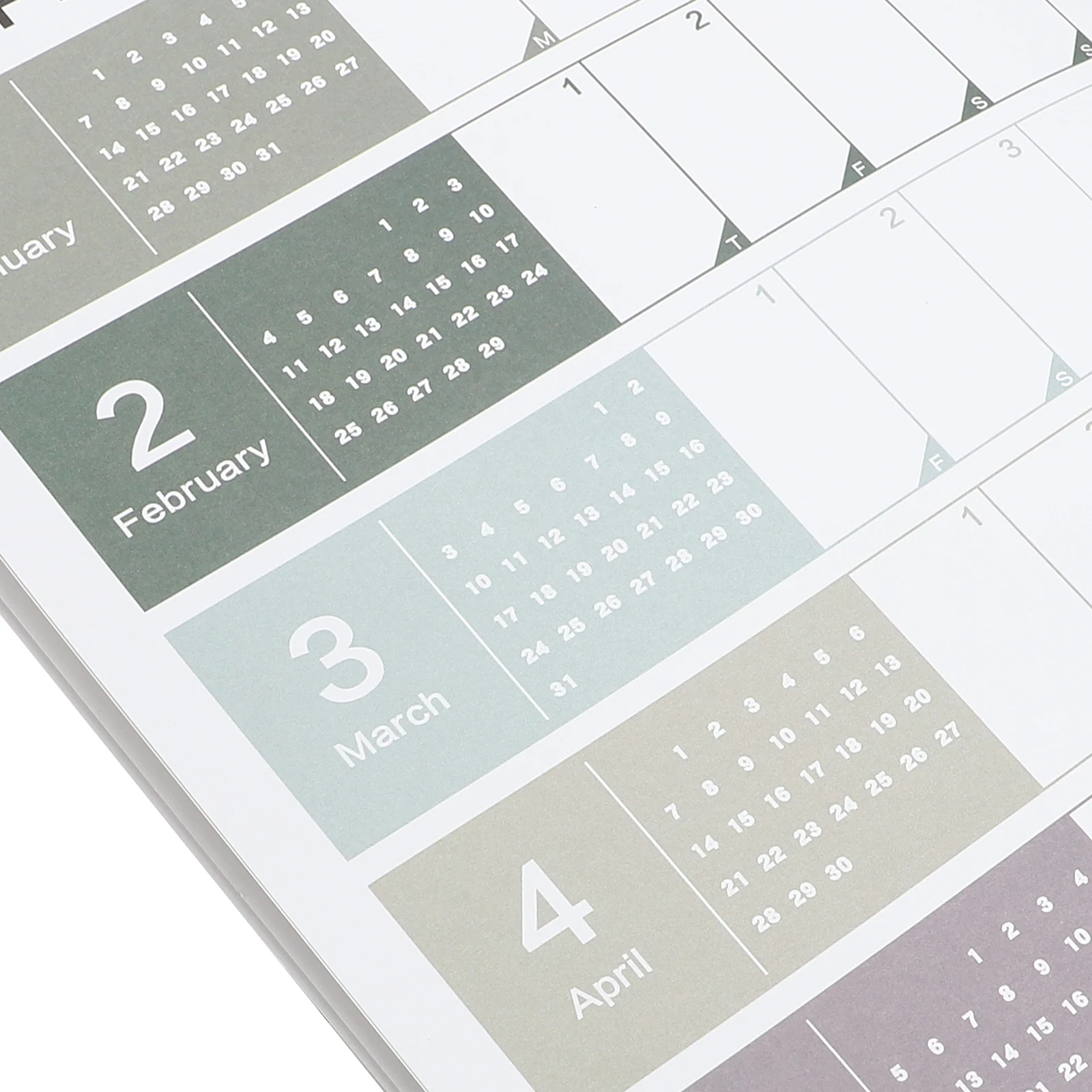 

1Set Wall Planner Calendar 2024 Lightweight Sturdy Hanging Design Monthly Tear-Off Memo Space-Saving Daily Schedule Calendar