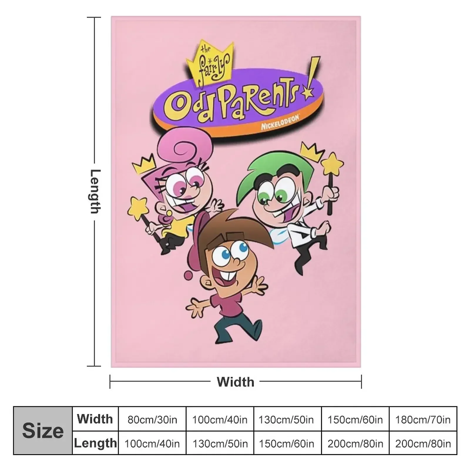 Fairly Oddparents Throw Blanket Flannels Baby Beach christmas decoration Soft Beds Moving Blankets