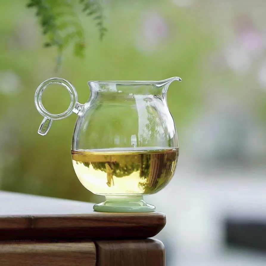 

Heat-Resistant Glass Side Handle Fair Cup Tea Sea High Borosilicate Kung Fu Green Tea Tea Divider Even Cup Gong Dao Bei