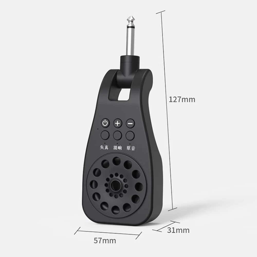 6.35mm plug Small Speaker Portable Mini Speaker for small Electric Guitar flute playing singing in-line connection MP4 megaphone