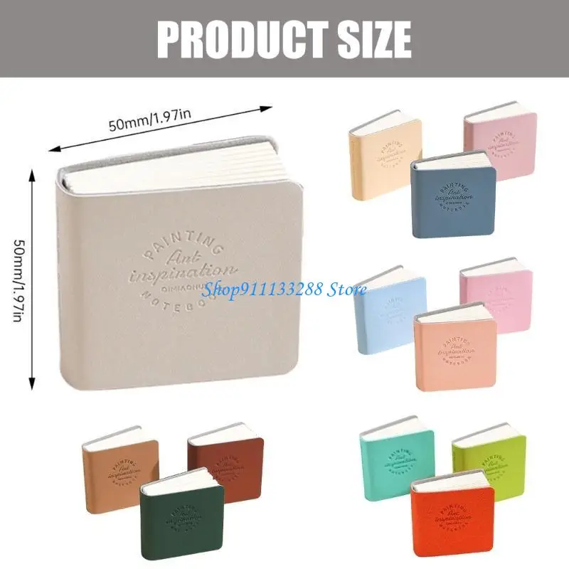 G88D 3 PCS Small Drawing Book Square Artist Journ