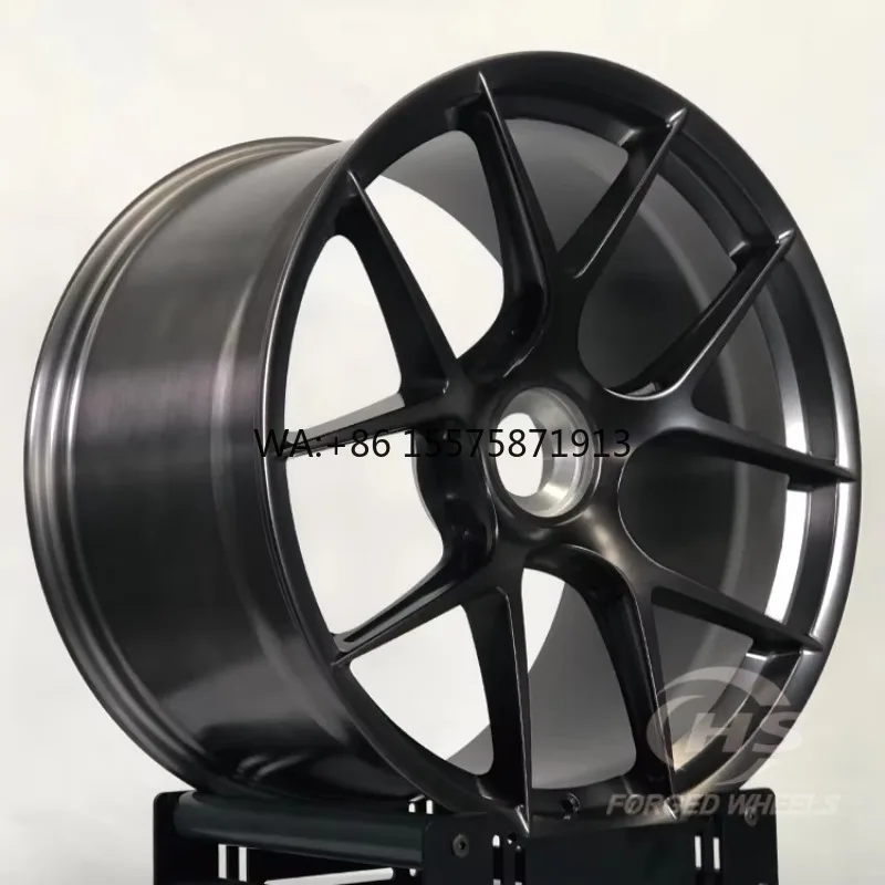 

18 19 20 21Inch Monoblock Black Custom Forged Center Lock Wheels Racing Rims for Porsche 911 997 991.1 991.2 GT2 GT3 RS