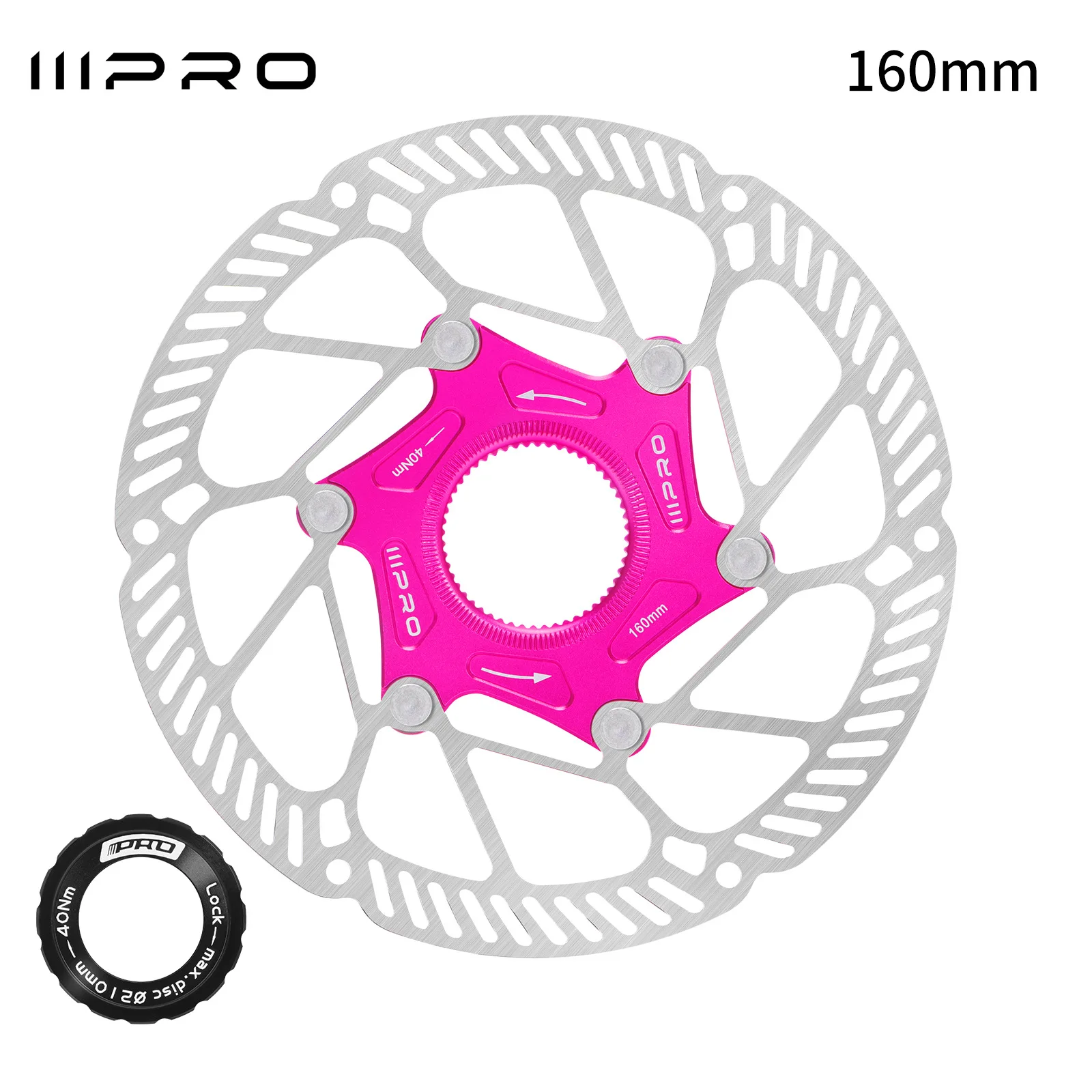 

Плавающий охлаждающий диск для шоссейного велосипеда IIIPRO, средний замок, сверхлегкий ротор дискового тормоза, универсальный горный шоссейный велосипед 140 мм 160 мм