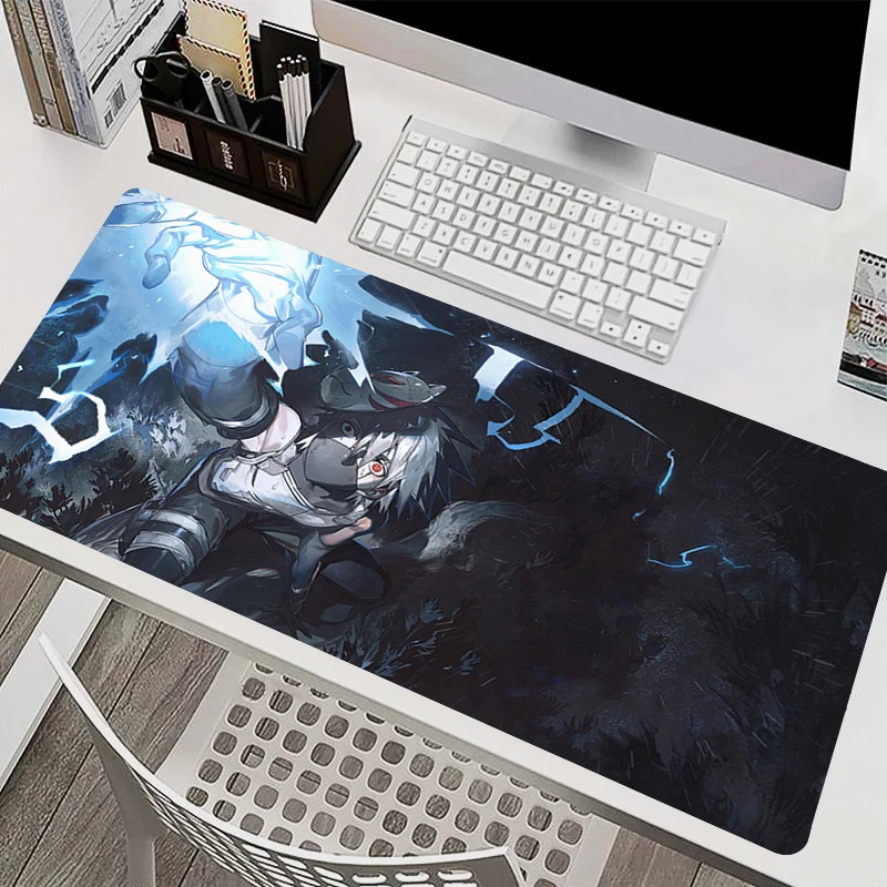 Tappetino per mouse Tappetino per mouse per laptop Accessori per PC da ufficio Tappetino per tastiera Tappetino per tazza in gomma Tappetino per mouse morbido Tappetino per scrivania grande Naruto Kakashi Hatake