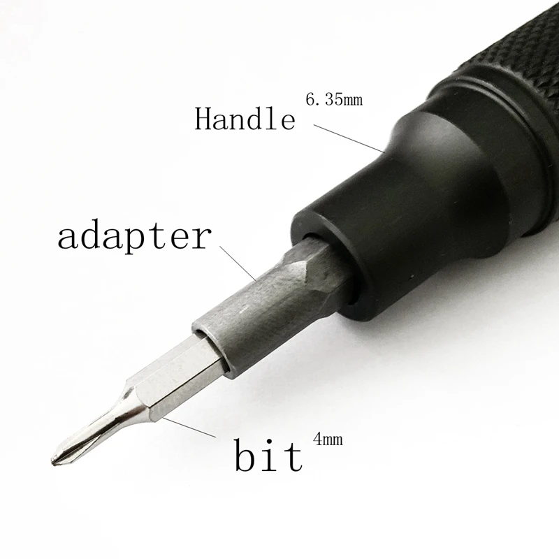 Nuovo adattatore per punte per cacciavite inserti Micro magnetici inserti 6.35mm 1/4 "inserire l'adattatore al sistema 4mm 5/32" supporto esagonale