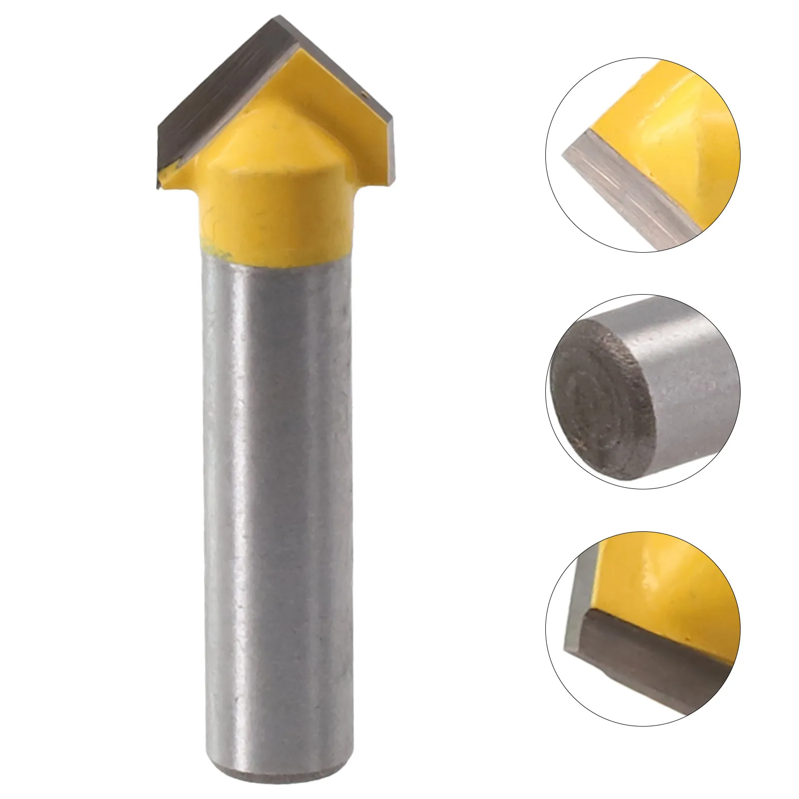 Brand New Milling Cutter Engraving Woodworking Carving 1Pc 90 Degree CNC Engraving Carbide Double-edged High Strength