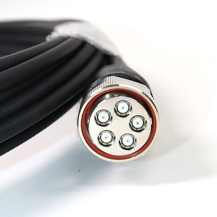 1/4 ''MQ Multiport Cluster 5 portas Jumper rf interface de montagem de cabo coaxial MQ5 fêmea para conector macho NEX10